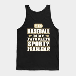 Baseball Baseball Bat Boys Baseman Men Tank Top